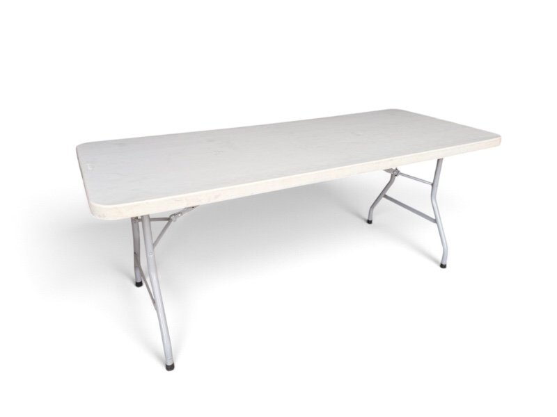 Plastborde 180 x 80 cm. (6 pers)