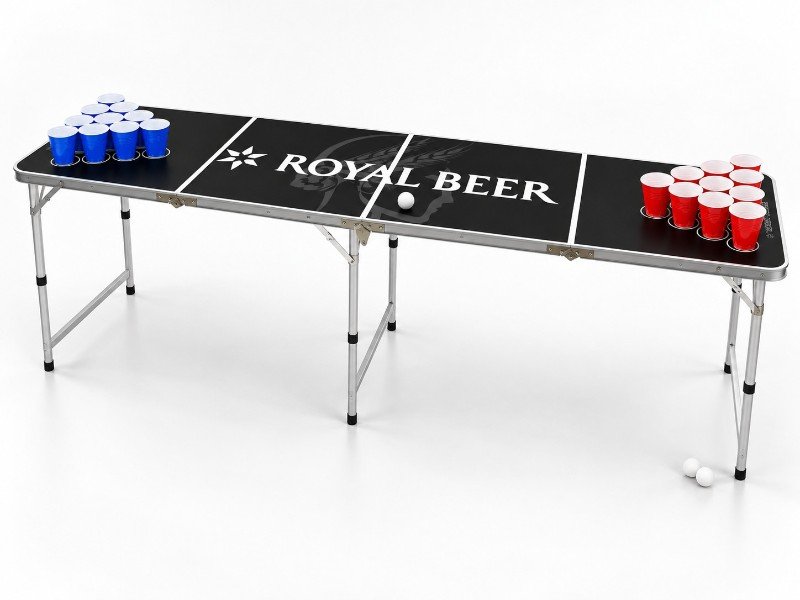 Beer Pong Table (Inkl. 24 engangskrus & 2 bolde)