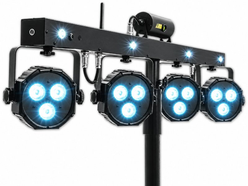 LED-discolys Lasereffekt bar FX sæt med stativ